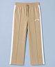 GAP Cotton Mix Knit Full Length Track Pant with Gap 1969 Print in Khaki