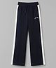 GAP Cotton Poly Knit Full Length Lounge Pant With Tape Detailing - Navy Blue