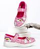 KazarMax Mesh Slip On Unicorn & Rainbow Printed Ballet Flat Ballerinas - Pink