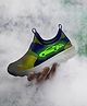 KazarMax Mesh Slip Ons Glow In The Dark Car Printed Ultra Runner Shoes - Neon