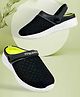 KazarMax Solid Back Strap Colour Clogs- Black