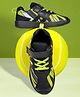 KazarMax Mesh Velcro Closure Sport Shoes - Black & Neon