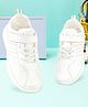 KazarMax Velcro Closure Solid School Shoes - White