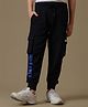 Kidsville Knit Minecraft Featuring Game Over Text Printed Joggers - Black