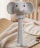 Ortis Elephant Silicone Baby Teether with Textured Ears  Soft Chew Toy Teether (Grey)