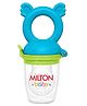 Milton Baby Fruit Nibbler I 100% Food Grade Silicone I BPA Free I Anti Chocking Fruit Pacifier I Adds as Teether for Relief I with Storage Case I Ideal for Fruit & Veggies I 6+ Month I Blue