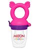 Milton Baby Fruit Nibbler I 100% Food Grade Silicone I BPA Free I Anti Chocking Fruit Pacifier I Adds as Teether for Relief I with Storage Case I Ideal for Fruit & Veggies I 6+ Month I Pink