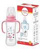 Milton Baby Narrow Neck Feeding Bottle 250 ml I Anti-Colic Design Silicone Nipple I ISI Certified I BPA Free I Supports Led Feeding I Removable Handle I Steriliser Safe I 3+ Months I Pink