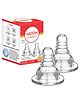 Milton Baby Anti Colic 100% Silicone Teat/Nipple for Narrow Neck Feeding Bottle I BPA Free I Supports Baby Led Feeding I Sterilizer Safe I Fast Flow I 6+ Month I Pack of 2