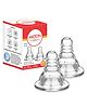 Milton Baby Anti Colic 100% Silicone Teat/Nipple for Narrow Neck Feeding Bottle I BPA Free I Supports Baby Led Feeding I Sterilizer Safe I Slow Flow I 3+ Month I Pack of 2