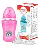 Milton Baby 3-in-1 Sipper Cum Feeding Bottle I Interchangeable Silicone Nipple- Spout- Straw for Easy Transition | 100% Food-Grade| Spill-Resistant | Sterilizer Safe | 3+ Month I 300 ml I Pink