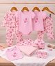 Kookie Kids Baby Girl Floral Clothing & Accessories Gift Set - Pink & White