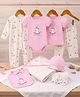Kookie Kids Baby Girl Floral Clothing & Accessories Gift Set - Pink & White