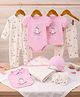 Kookie Kids Baby Girl Floral Clothing & Accessories Gift Set - Pink & White