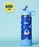 Basil HydraPop Insulated Stainless Steel Water Bottle with Flip Straw & Loop Handle - Super Swoosh- 600ml