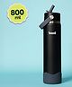 Basil HydraFizz 800ml Insulated Stainless Steel Water Bottle with Flip Straw & Carry Handle - Classic Black
