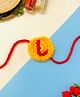 Little Peas Crochet Letter L Rakhi - Yellow & Red
