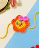 Little Peas Sun Smiley Bow Embellished Rakhi - Yellow & Orange
