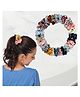 Majestique Soft Scrunchies for Women Premium Printed Hair Bands Pack of 12 Hair Band