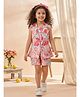 Aj Dezines Cotton Woven Sleeveless Floral Printed Coordinating Top & Shorts Set With Jacket - Multi Colour