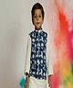Cuddly Cubs Cotton Woven Sleeveless Elephant Printed Jacket - Blue