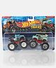 Hot Wheel Poo Poo Platter / Fruit Smasher Die Cast Free Wheel Monster Trucks-Blue/Light Blue