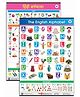Target Publication Alphabet and Numbers Charts Pack of 2 - English Hindi