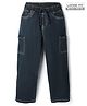 Pine Kids Denim Woven Full Length Jeans in Navy Blue