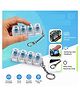 Sanjary Mini Mechanical Keyboard Fidget Keychain Clicker Toy with Satisfying Click Buttons, Portable Stress Relief Sensory Toy for Kids color design may vary