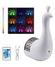 Sanjary Kids Peacock LED Projection Night Light with Remote Control, Color Changing Star Projector Lamp, Bedroom Decor, Sleep Gift for Children color design may vary