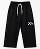 Smarty Boys 100% Cotton Knit Looper Full Length Track Pant with Active Edition Print in Black