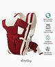 Elementary 4 in 1 Ergonomic Baby Carrier with 4 carry positions, cushioned leg support, breathable fabric for sensitive skin (Maroon)