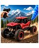 NHR RC Drift Rock Crawler 4x4 Remote Control Car for Kids, Rechargeable 4WD Off-Road Climbing Vehicle Toy, Best Birthday Gift (Red)