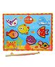 Happy Hues Wooden 2-in-1 Ocean Discovery Peg Puzzle & Magnetic Fishing Game with 1 Rod - 10 Sea Creature Pieces- Ages 3+