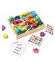 Happy Hues Wooden Shape & Matching Arithmetic Puzzle Board with Peg Blocks and Challenge Cards  Montessori Educational Math Learning Toy for Early Development