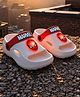 Yellow Bee Marvel Featuring Spider Man Applique Detailed LED Slingback Sandals - White