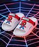 Yellow Bee Marvel Featuring Spider Man Applique Detailed Slingback Sandals - White