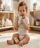 COZY VIBES Baby Remote Phone Teether - 100% Food-Grade Silicone | Textured buttons massage sore gums to relieve teething pain - Pack of 1 - Color May Vary