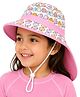 Vritraz Woven Sea Life Theme Printed Fishing Hat - Pink - Circumference - 52 - 56 Cms