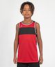 DECATHLON Kipsta T500 Knit Sleeveless Colour Blocked Tee - Black