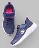 Skechers Velcro Closure Bounder Girly Groove Casual Shoes - Navy Blue