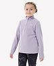 DECATHLON Quechua MH100 Woven Full Sleeves Solid Fleece Hiking Jacket - Purple