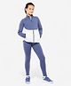 DECATHLON Woven Full Sleeves Colour Blocked Jacket & Joggers Set - Blue