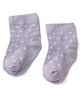 Mustang Knitted Ankle Length Socks with Polka Dots Design - Lavender