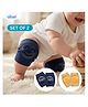 Bubzii Baby Knee Pads for Crawling 0 to 12 months Super Soft Stretchy and Non Slip Comfort Gentle Protection for Tiny Knees Honey Beige and Navy Blue