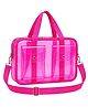 New Pinch Transparent plain Tote Bag Water Resistant unisex PVC Tote Bag For swimming ,  Office, College, Travel, Cosmetics, Gym, Stadium with Reinforced Straps Height 25 cm( Pink )