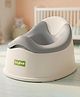 Baybee Bumzy Baby Potty Training Seat for Kids with Back Support | Portable Toilet Trainer Seat with Removable Tray & Non Skid Base | Western Toilet Chair | Potty Seat for Kids 1 to 5 Years (Grey)
