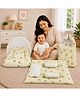 Toddylon New Born Mattress with Net Sleeping Bag & Gadda Set - Yellow