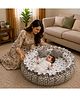 Toddylon Baby Round Reversible Nest Mattress Cotton Bedding Set 0-6 Months - Grey