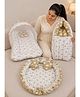 Toddylon Baby Bedding Set with 1 Carry Bag 1 Mattress with Net & 1 Round Nest 0-6 Months - Green